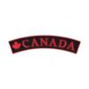 Best Canada Flag Black Rocker Embroidered Patches
