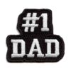 #1-Dad Embroidered Patches