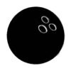 Bowling Ball Embroidery Patches