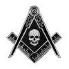 Freemason Skull Logo Embroidery Patches