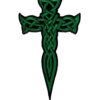 Best Rich Heritage of Irish Celtic Dagger Green Embroidery Patches