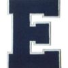 Letter E Chenille Patches