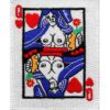 Queen Of Hearts Naked Embroidery Patches